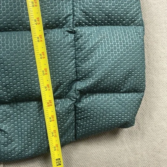 The North Face Jacket Parkina Womens Small Goose Down Long Coat Green Fur Hood - Picture 11 of 13